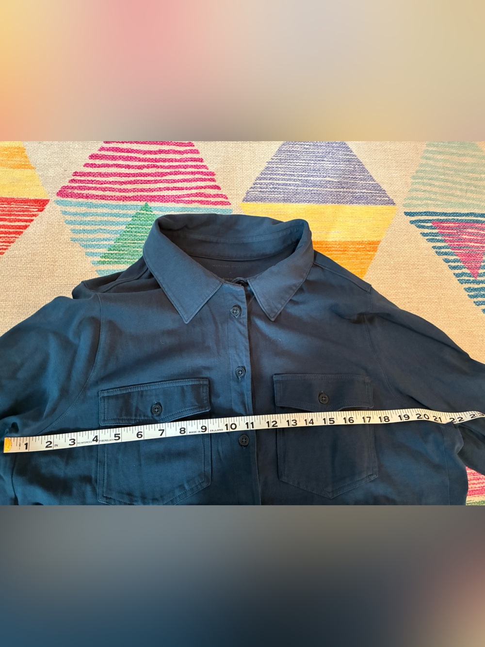 Universal Standard Blue Button Down - Picture 3 of 5
